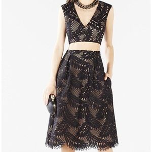 BCBGMAXAZRIA Tyrah Two-Piece Lace Skirt Set